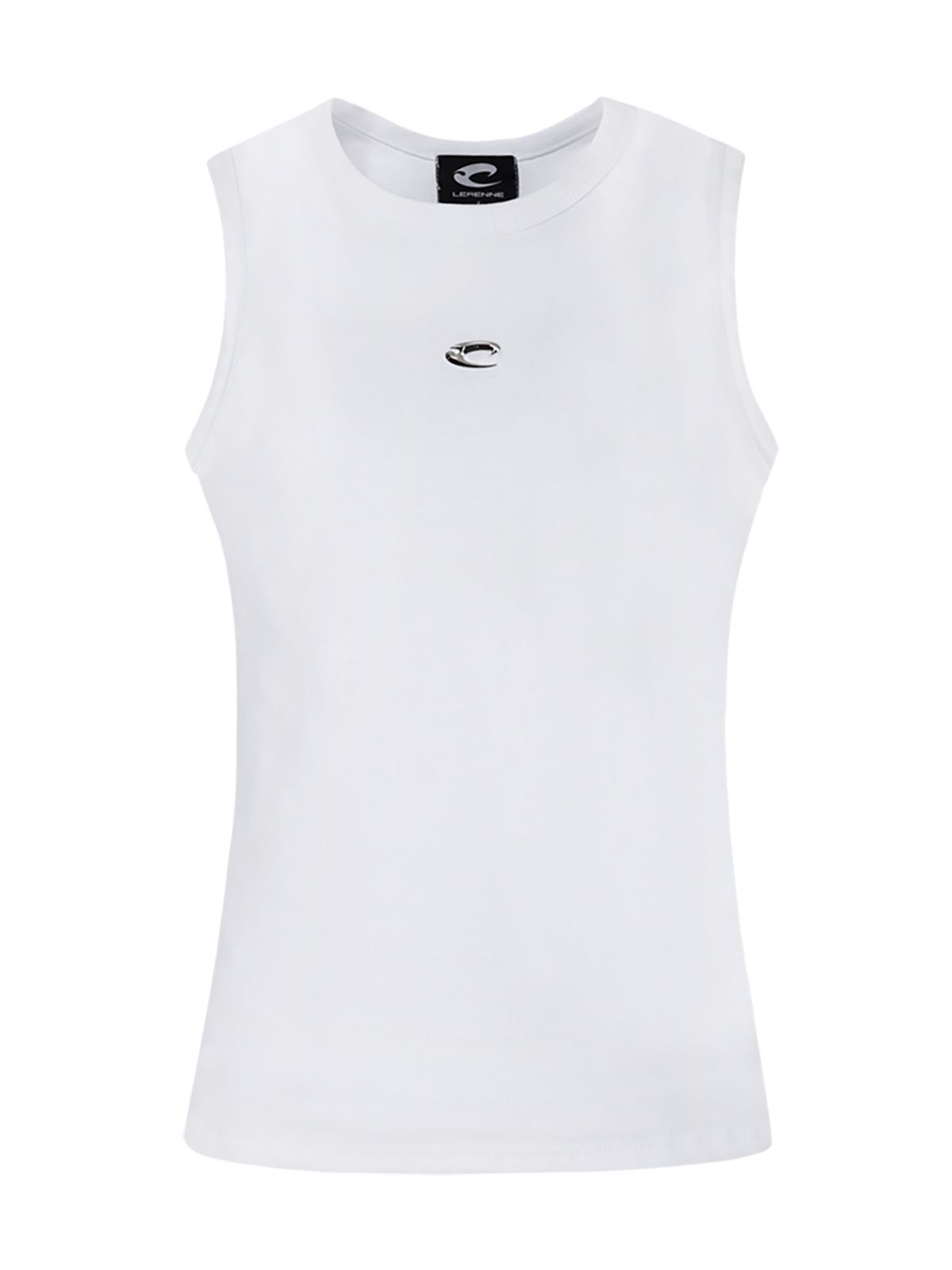 르렌느(LERENNE) Metal Logo Sleeveless - White