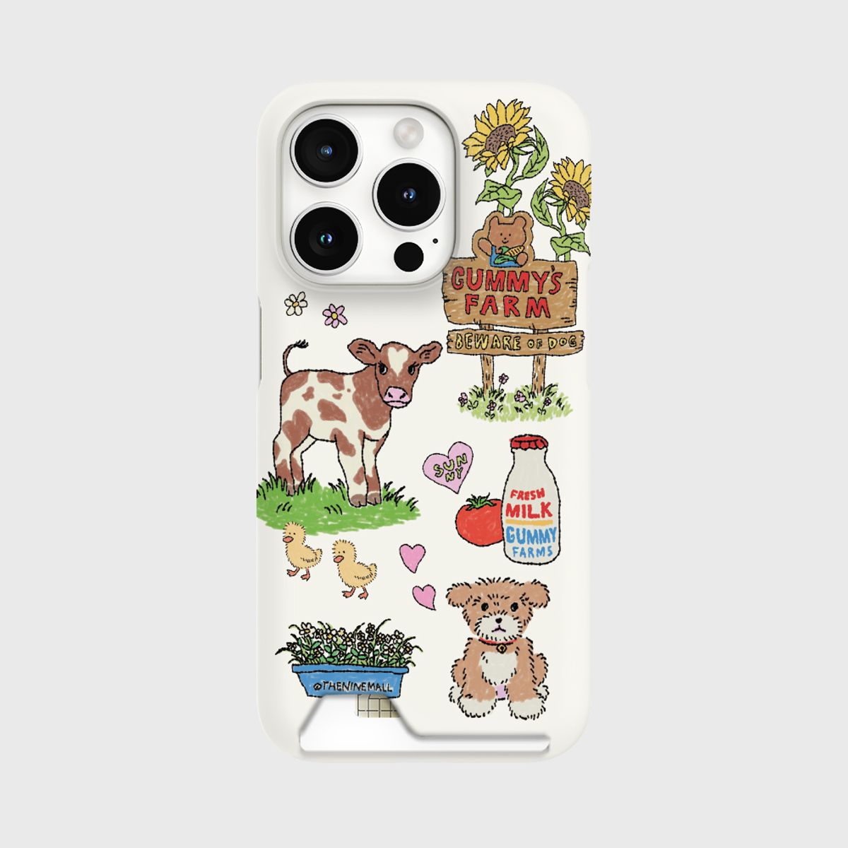 더나인몰(THE NINEMALL) gummys farm drawing pattern [카드수납 폰케이스]