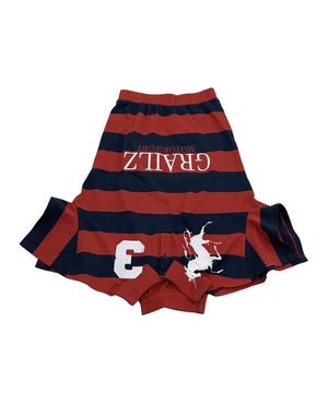 UPSIDE DOWN PK T-SHIRT SKIRT [RED]