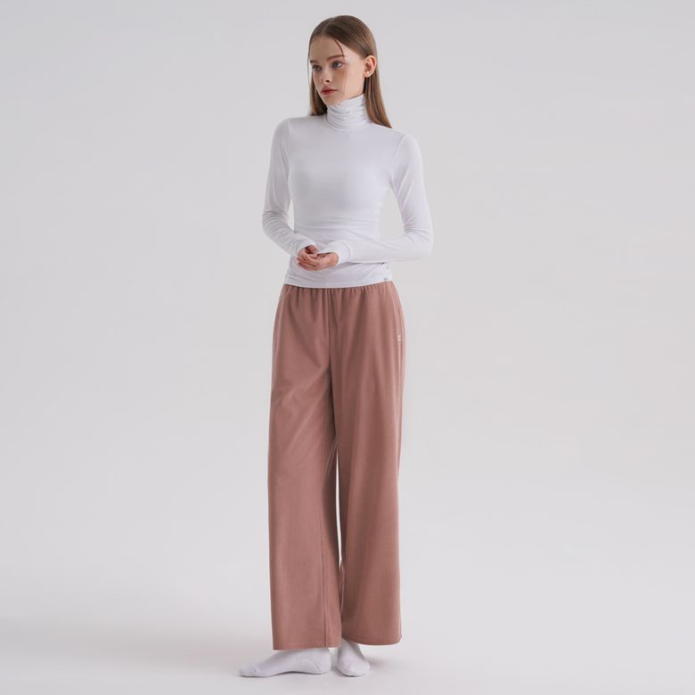 SWP25057-04 코듀로이 와이드 팬츠 인디핑크