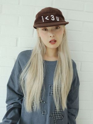 아이러브유 캠프캡(브라운)