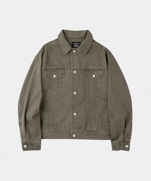 이지 가먼트 트러커자켓 세이지그린