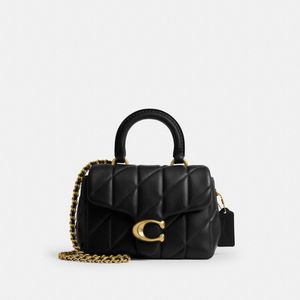 태비 탑 핸들 백 위드 퀼팅 CCC12 B4/BK