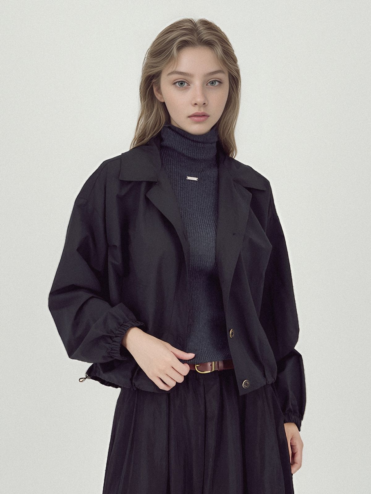 아쿠드(ACUD) Light Outer Shirt _Black