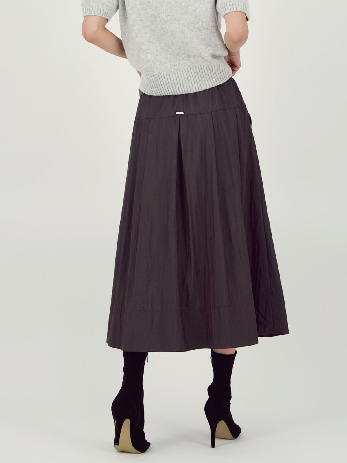 아쿠드(ACUD) Barrel Volume Skirt _D.Brown
