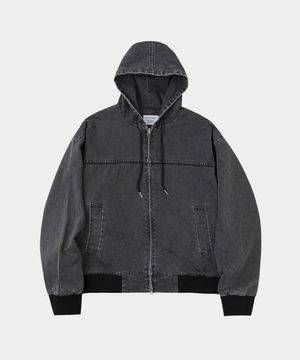 액티브 워크후드 가먼트 자켓 블랙