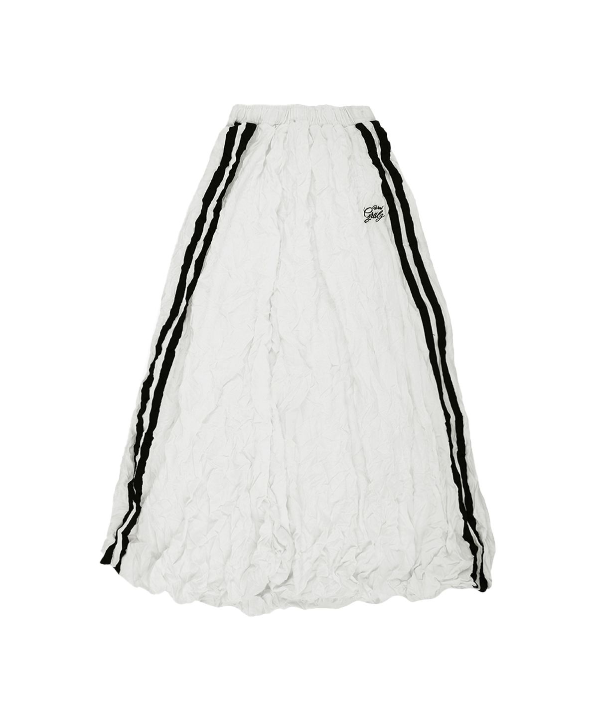 그레일즈(GRAILZ) CRINKLE TRACK BALLOON SKIRT [WHITE]