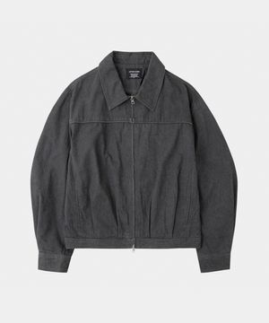 스톤 파이핑 워크자켓 블랙