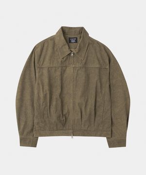 스톤 파이핑 워크자켓 다크브라운