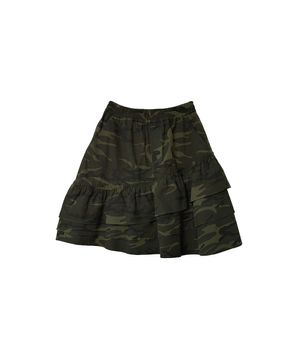 RUFFLE LAYERED SKIRT [CAMO]