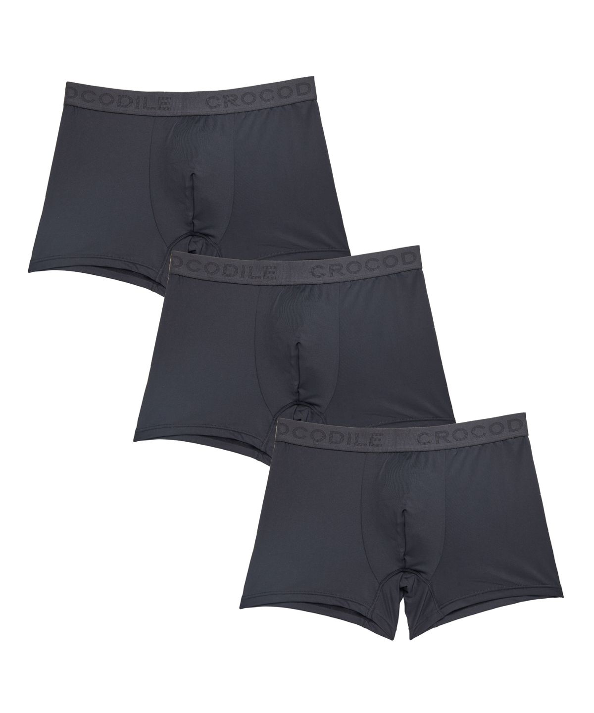 크로커다일 이너웨어(CROCODILE INNERWEAR) [블랙에디션] 아스킨/에어로쿨/폴리스판 드로즈 3매
