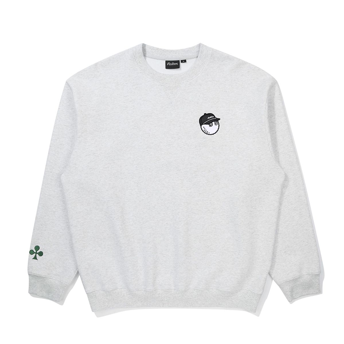 말본 골프(MALBON GOLF) 킹 오브 클럽 라운드 맨투맨 MELANGE GRAY (MAN)