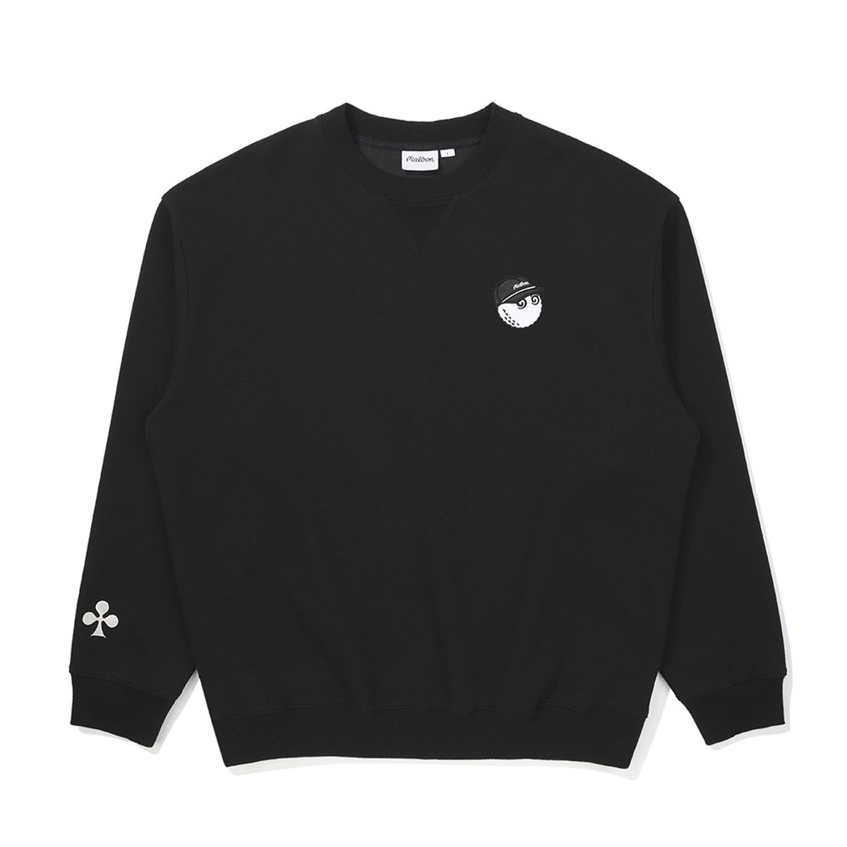 말본 골프(MALBON GOLF) 킹 오브 클럽 라운드 맨투맨 BLACK (MAN)
