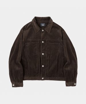 소프트 코듀로이 트러커 자켓 다크브라운