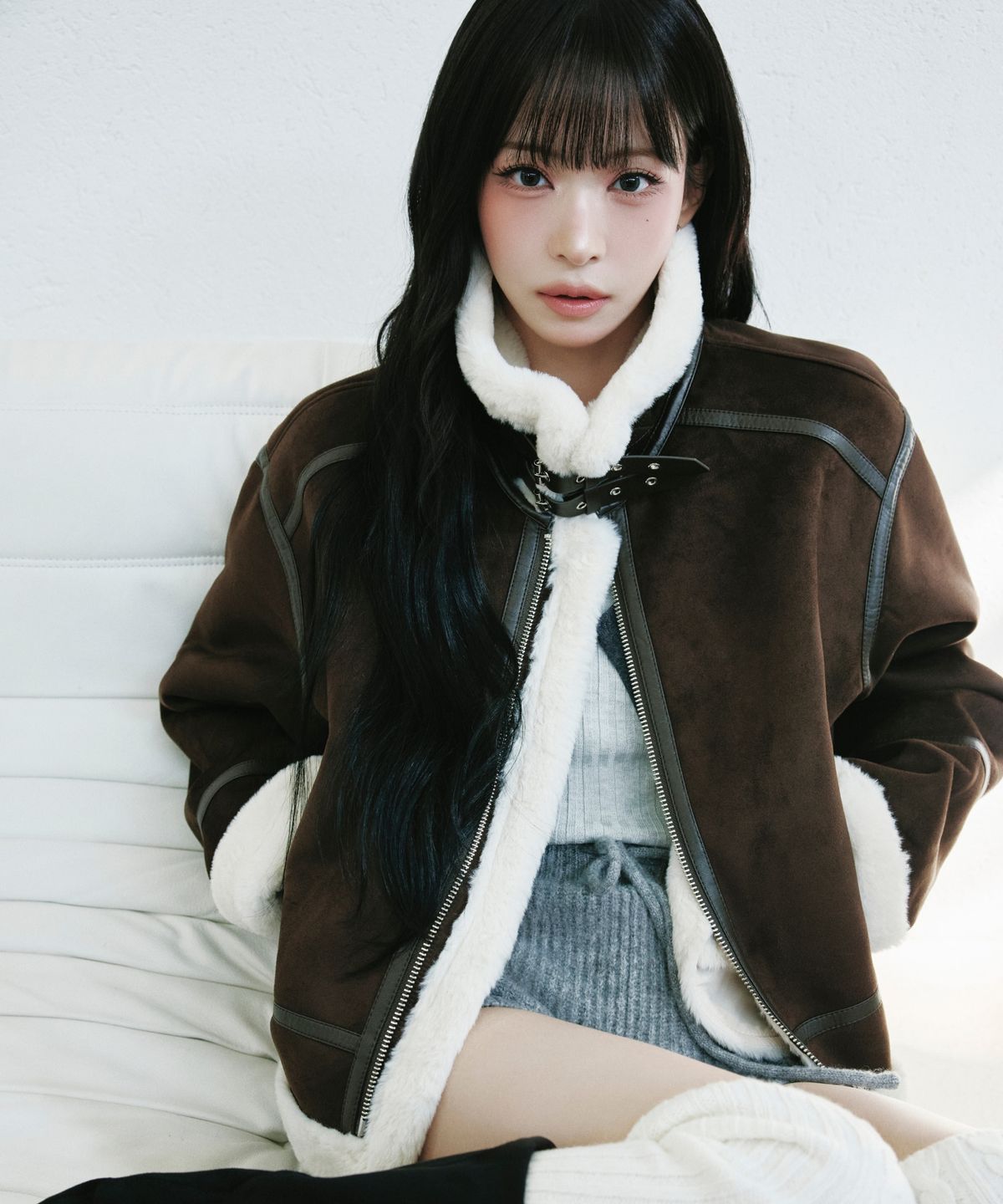 미쏘(MIXXO) 스탠카라 무스탕_MIWJLGV0PG