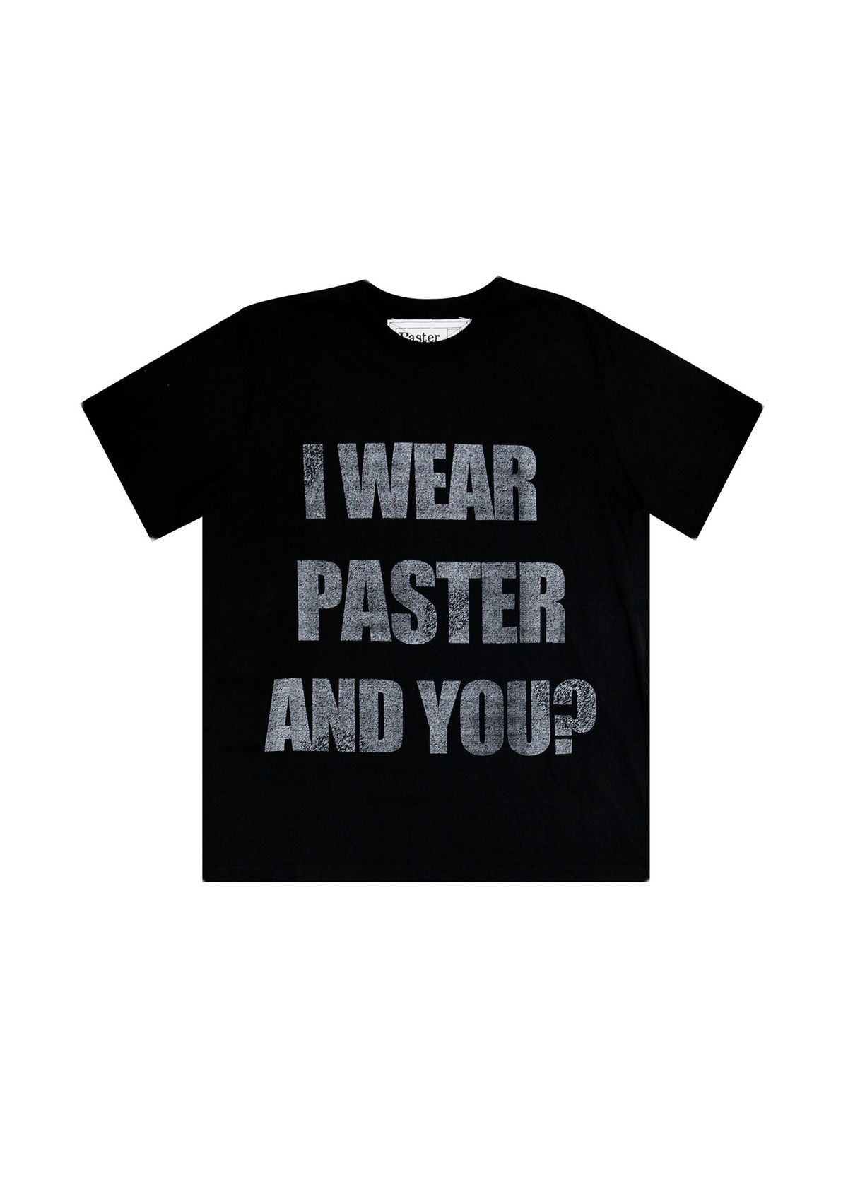 패스터(PASTER) 아이 웨어 패스터 맨즈 티셔츠, 블랙