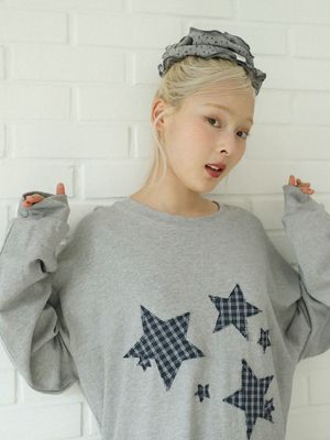 플라워 와플 스크런치(그레이)