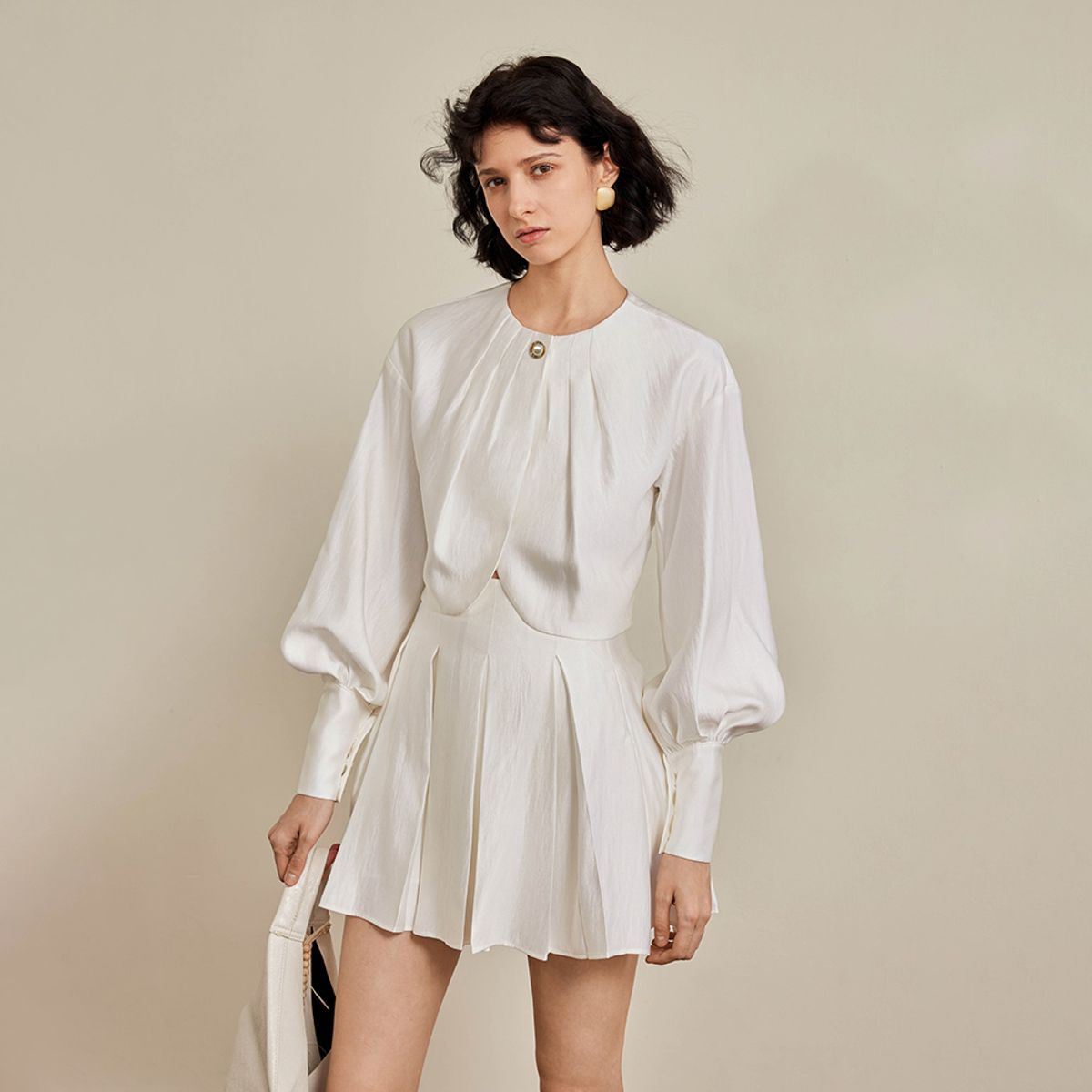 와이와이아이엠(YYIAM) YY_Pleated french short skirt