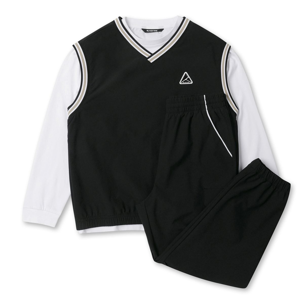 블랙야크 키즈(BLACK YAK KIDS) 홀더우븐조끼3PCS세트OV_BK