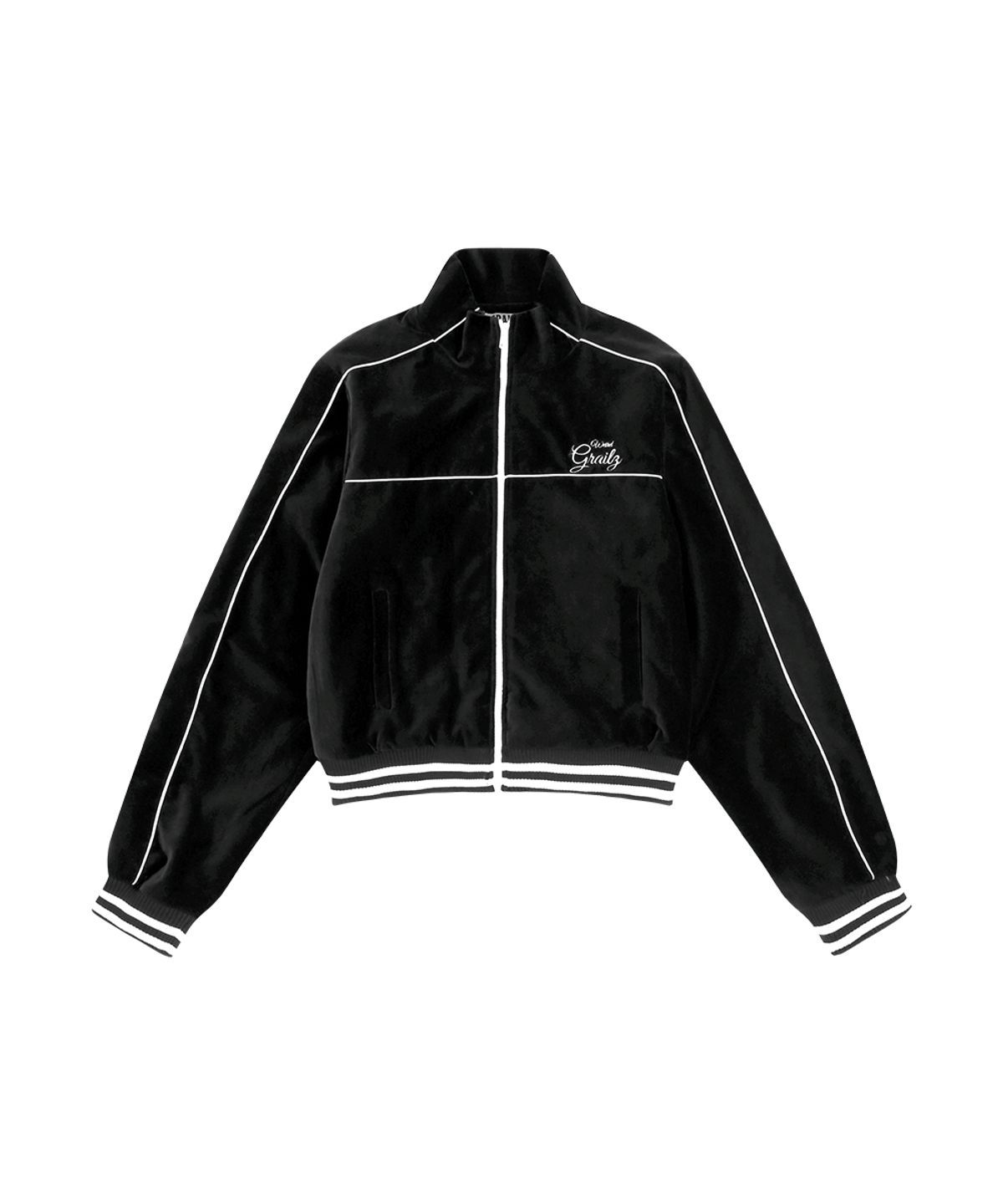 그레일즈(GRAILZ) VELVET BLOUSON JACKET [BLACK]