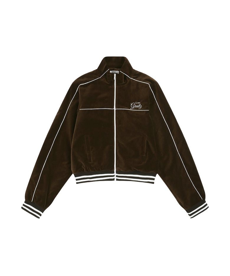 VELVET BLOUSON JACKET [BROWN]
