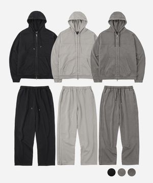 헤비코튼 인시전 가먼트 후디 셋업 3color