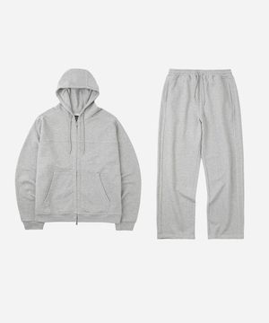 헤비코튼 웨이트 인시전 후디 셋업