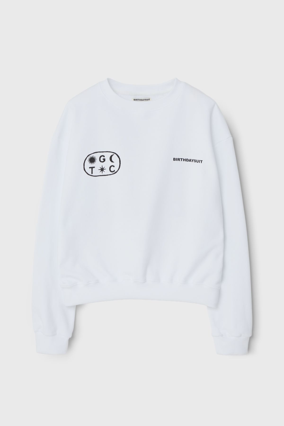 벌스데이수트(BIRTHDAYSUIT) [BDS X TGC] THE GRATEFUL CAMP SWEAT SHIRT (WHITE)
