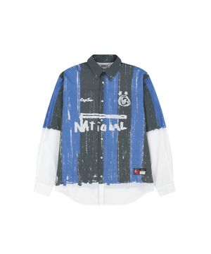FOOTBALL ILLUSION SHIRT [BLUE]