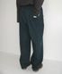BACK HEART POCKET BANDING JOGGER PANTS GREEN CHECK