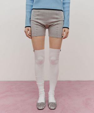 W OVER KNEE LONG SOCKS white