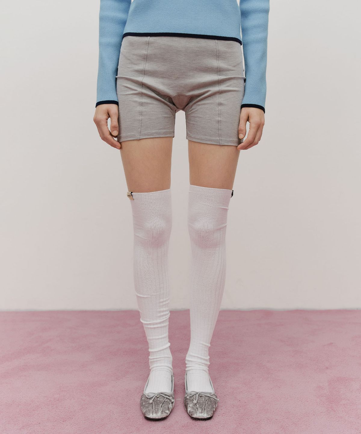 마리떼 프랑소와 저버(MARITHÉ + FRANҪOIS GIRBAUD) W OVER KNEE LONG SOCKS white