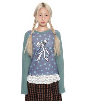 Twist Knit Long Sleeve Top_sage mint