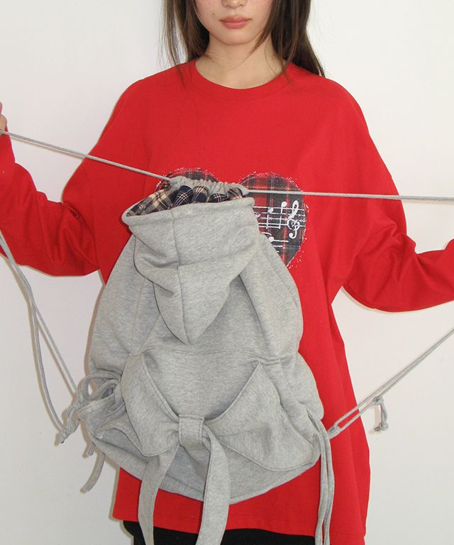 バッグ RONRON RIBBON HOOD SHOES BAG 론론(RONRON) RIBBON HOOD SHOES BAG GREY - 사이즈 & 후기 | 무신사