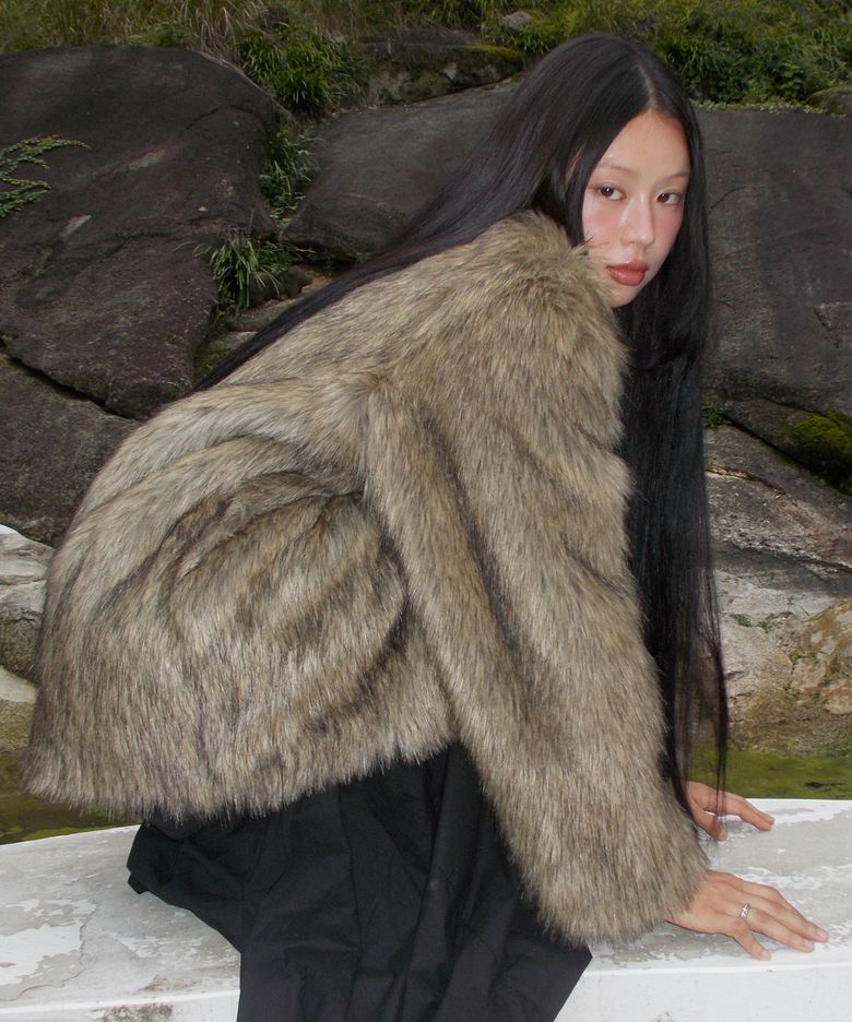 Fur Jacket (FL-046_Brown)