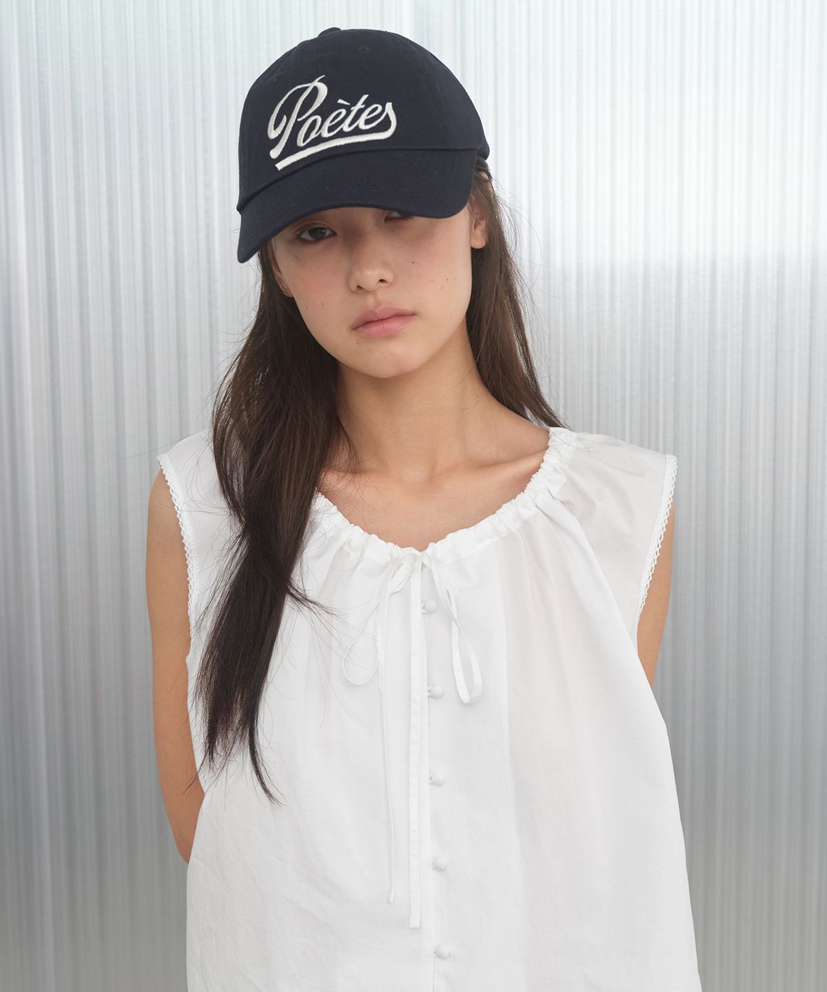 포에트서울(POETSEOUL) poetes classic logo cap_navy