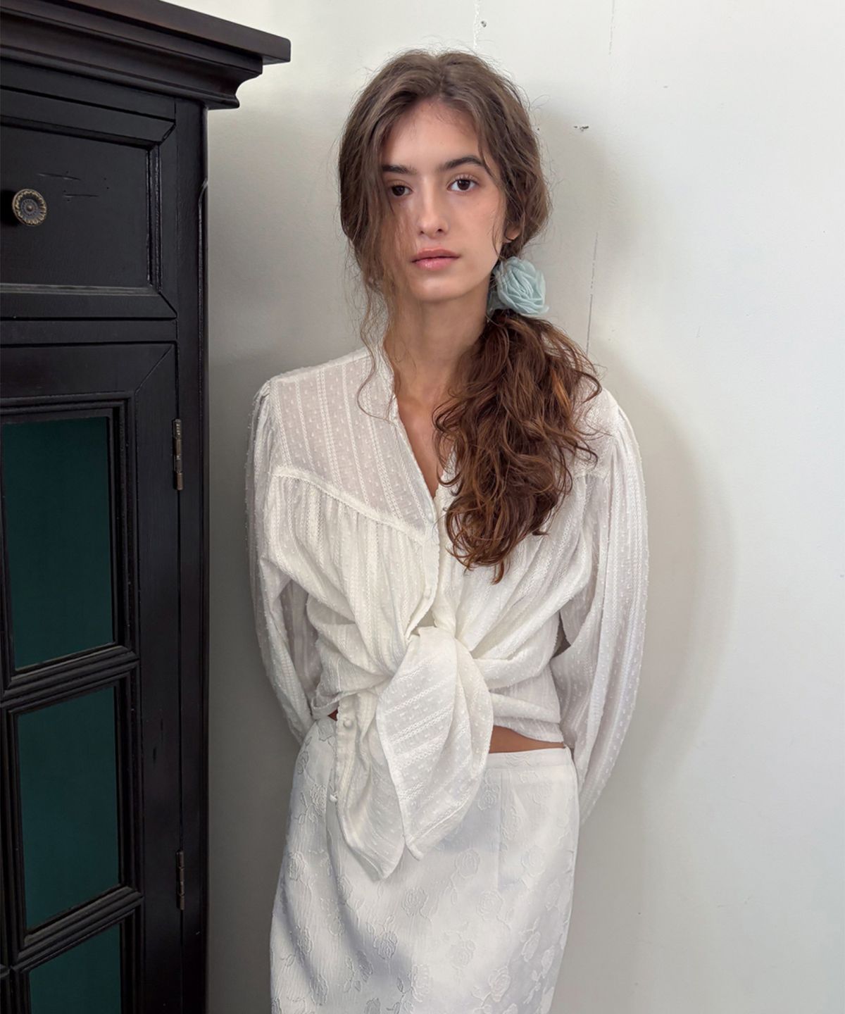 포에트서울(POETSEOUL) pure lace punching blouse_white