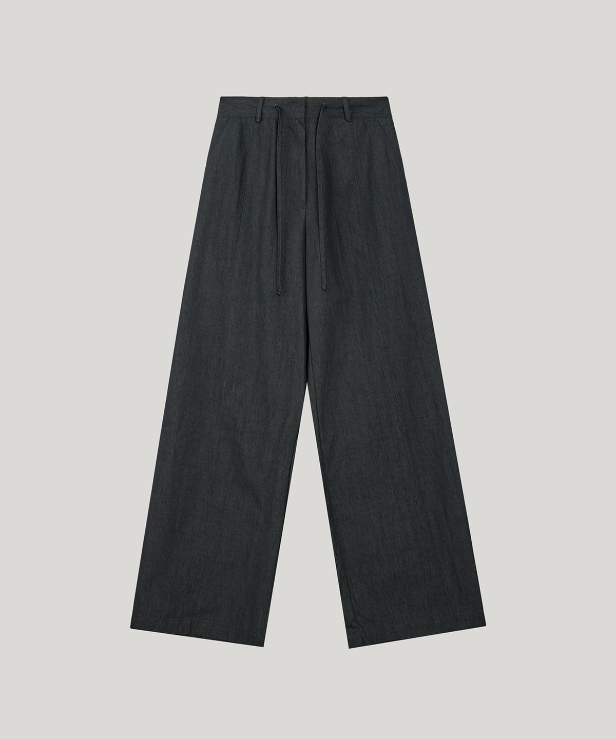 포에트서울(POETSEOUL) cutting basic line pants_charcoal
