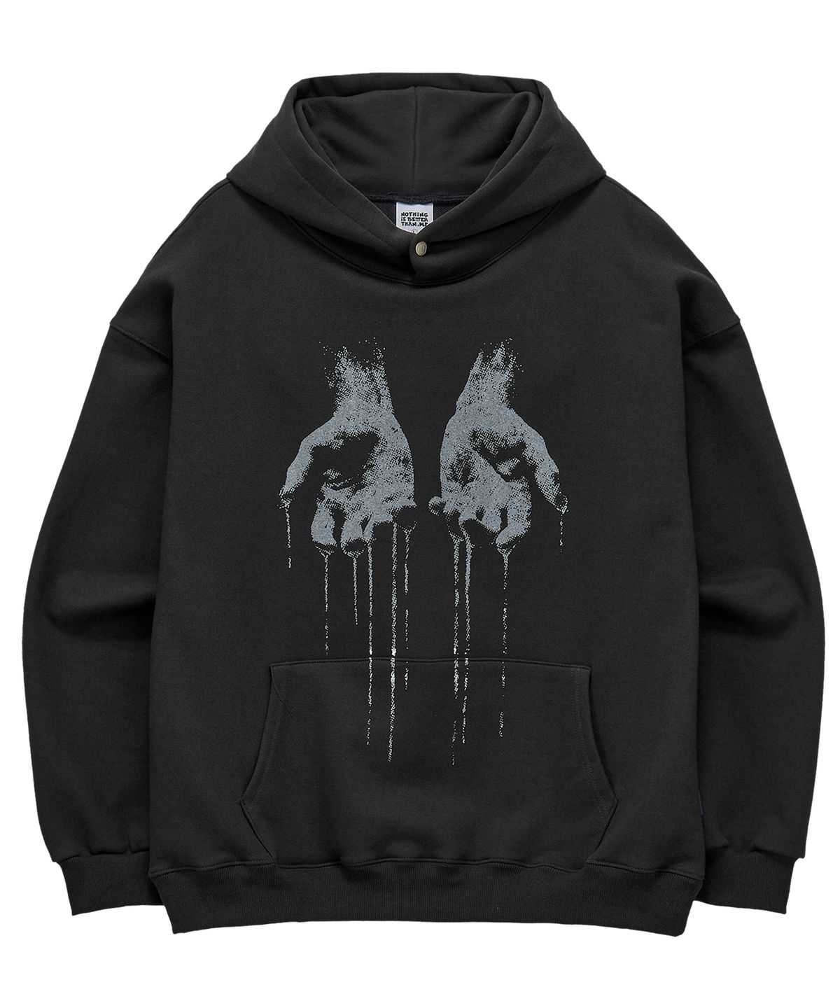 낫띵이즈베럴댄미(NOTHINGISBETTERTHANME) HAND GRAPHIC HOODIE_grey
