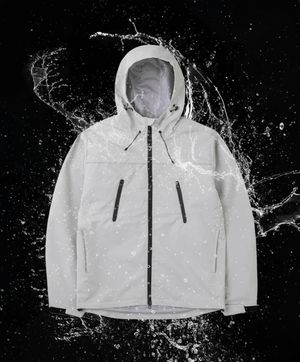 플라이 레인 하드쉘 파카 윈드 자켓 크림