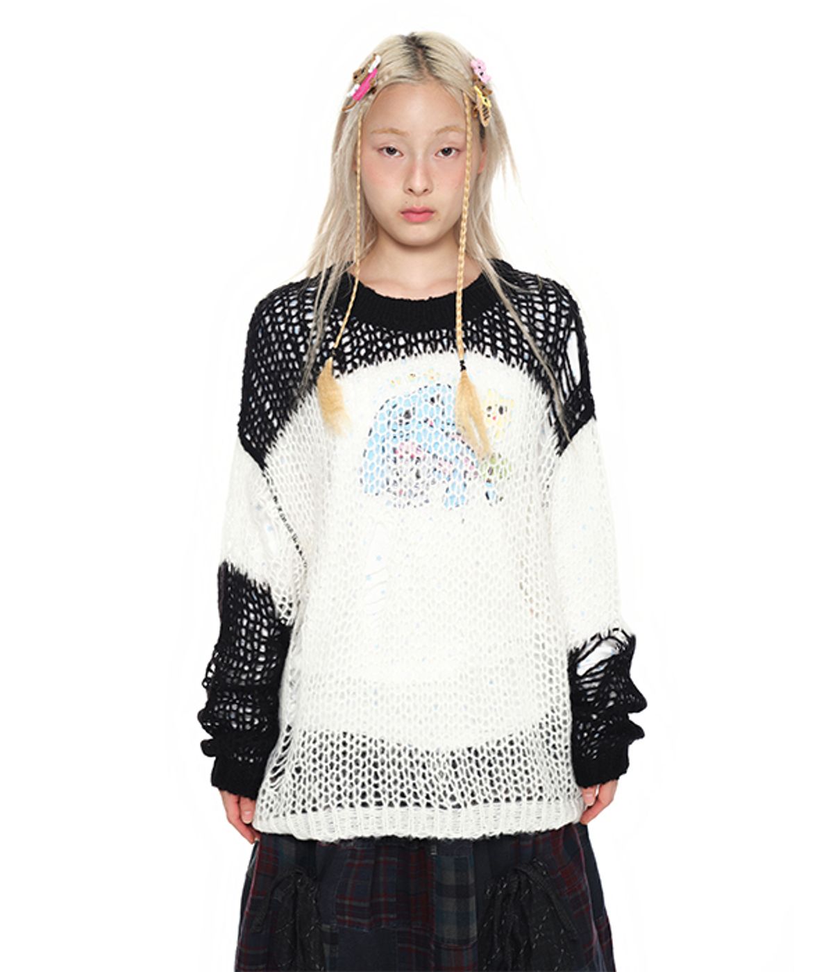 유쓰배쓰(YOUTHBATH) Open Weave Mesh Knit_mono