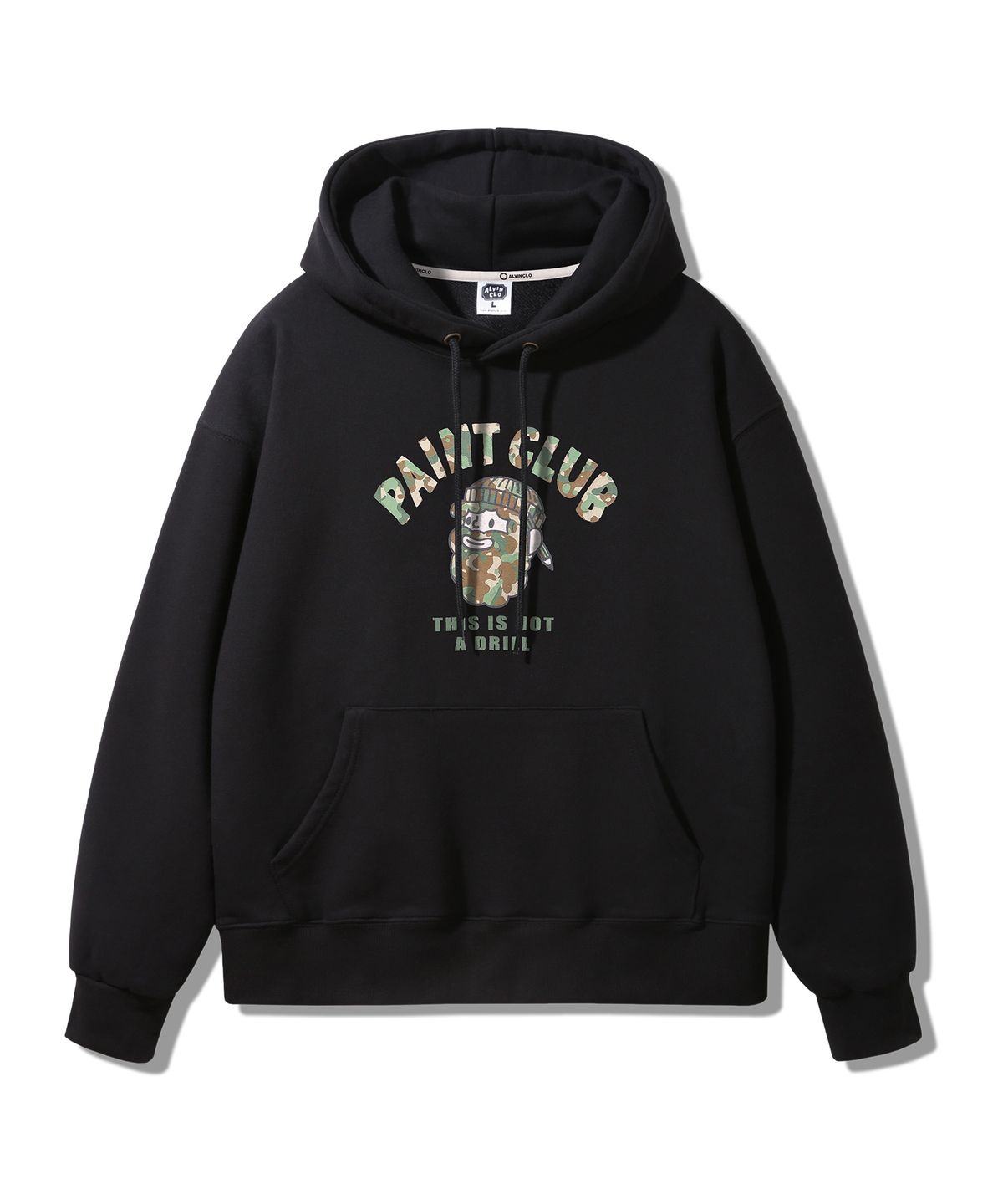 앨빈클로(ALVINCLO) CAMO PAINT CLUP 오버핏 후드티 AVH287 (2 COLOR)
