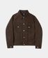 쉘 가먼트 트러커 자켓 다크브라운