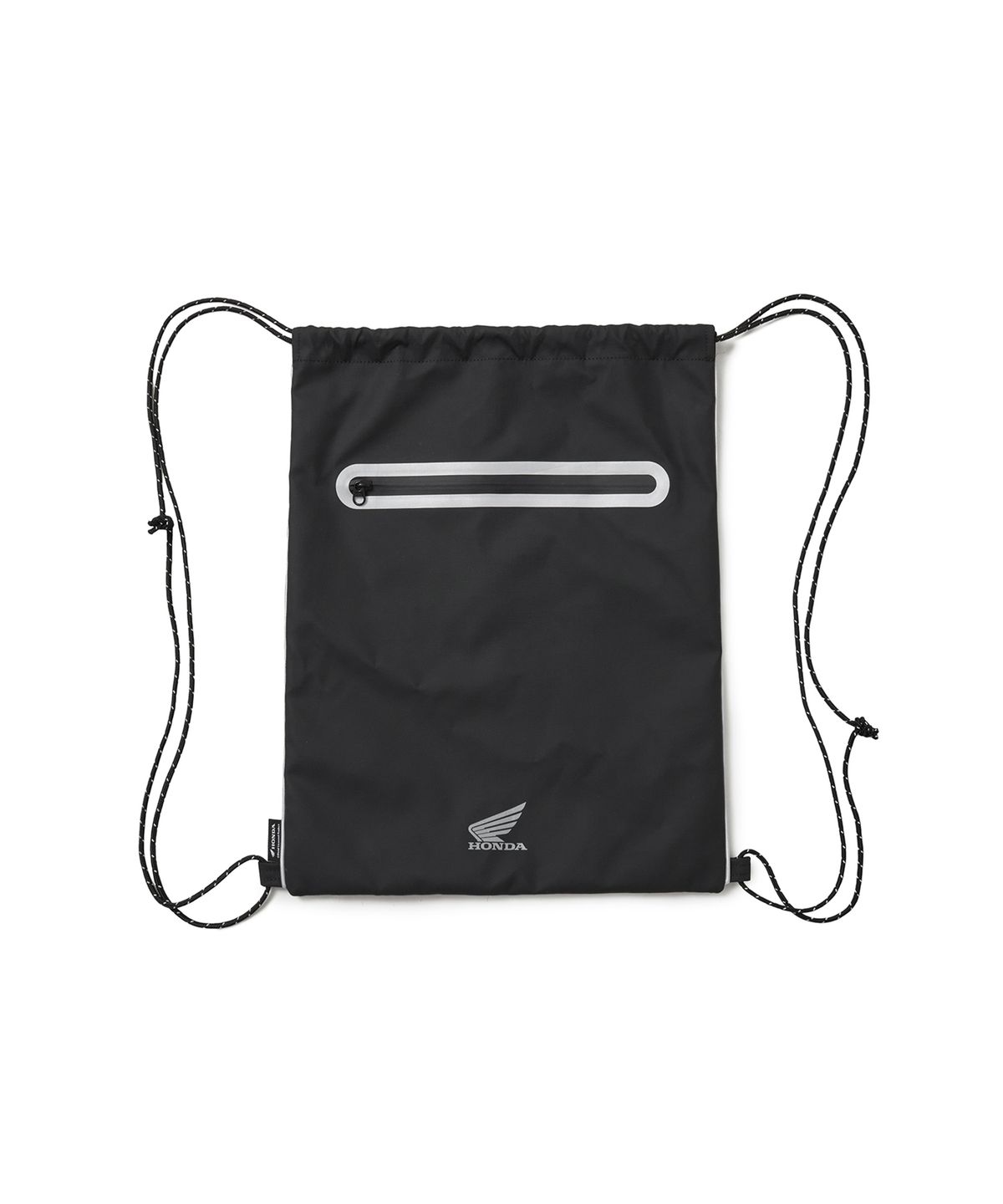 핍스 모터사이클(PHYPS MOTORCYCLE) Original WIng Logo Waterproof Drawstring Bag Black