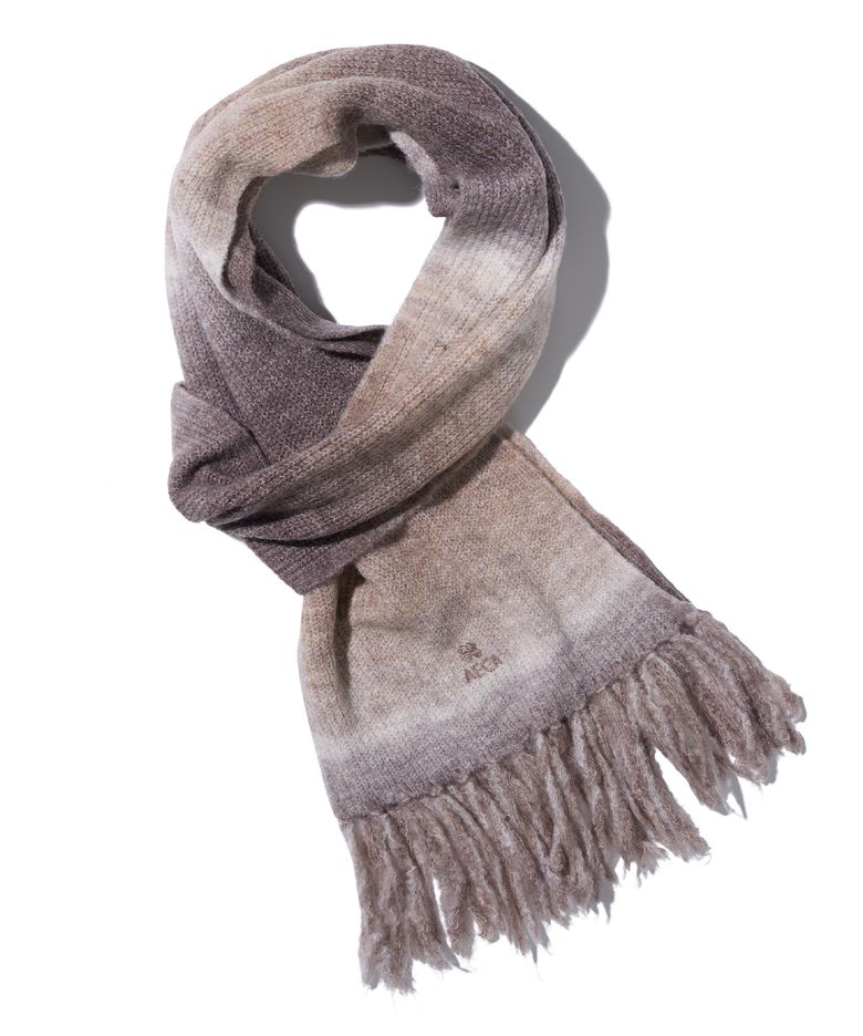 MULTI GRADATION MUFFLER-BEIGE
