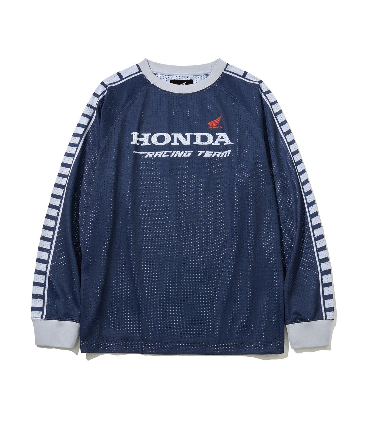 핍스 모터사이클(PHYPS MOTORCYCLE) Vingtage Racing Mesh Long sleeve Navy