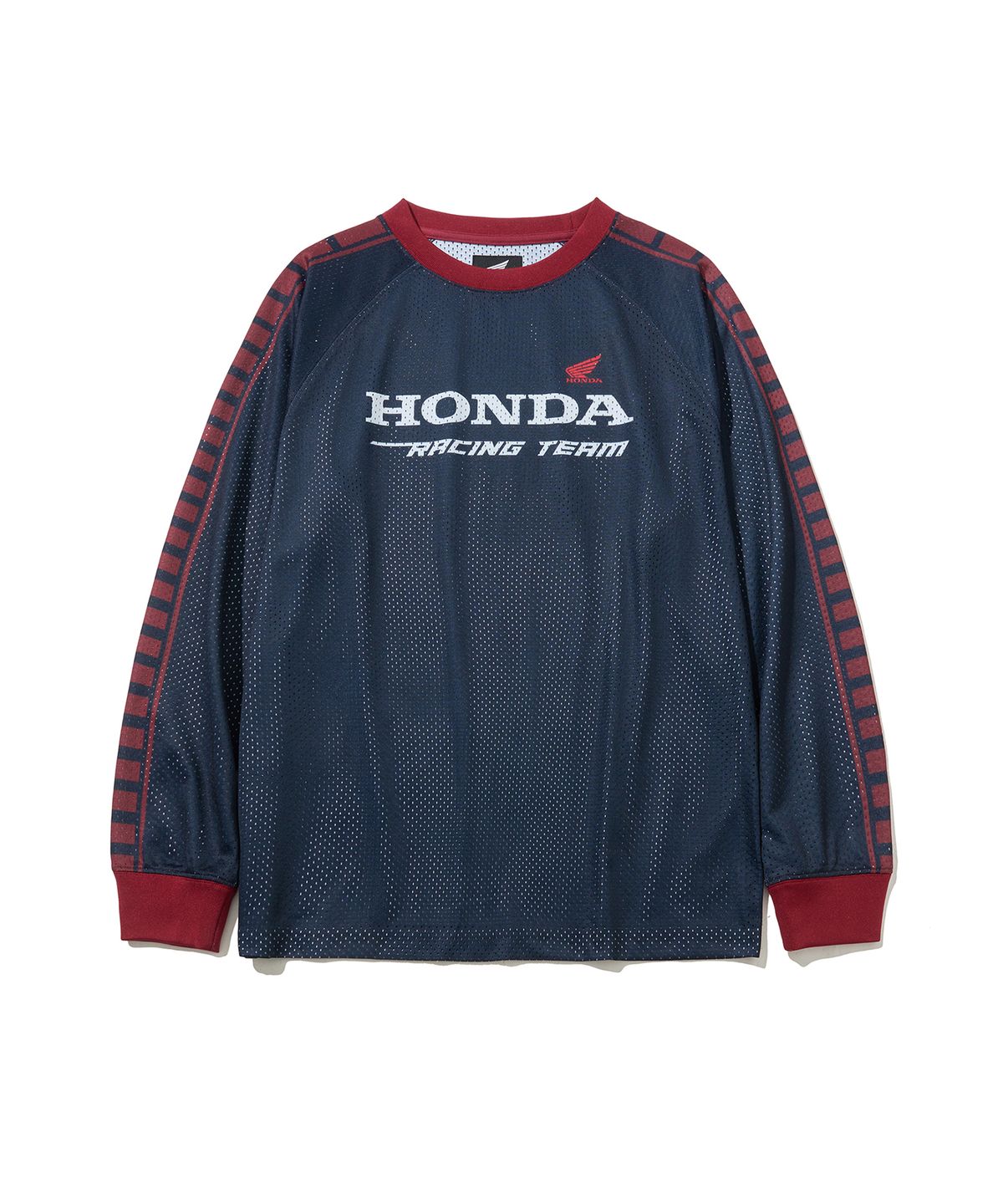 핍스 모터사이클(PHYPS MOTORCYCLE) Vingtage Racing Mesh Long sleeve Dark Navy