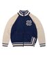 AECA RAGLAN COLOR BLOCK ZIP UP KNIT-NAVY