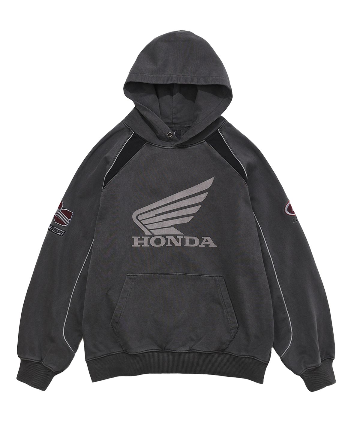 핍스 모터사이클(PHYPS MOTORCYCLE) Honda Motorcycle Hoodie Charcoal