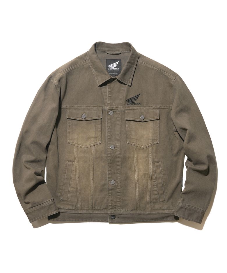 Vintage Old Denim Jacket Brown